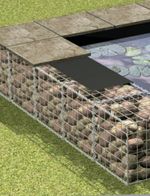 Galvanised Landscaping Cube Wire Gabion Basket Decor Garden Stone Landscape 