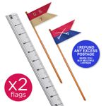 2 X GUIDON FLAGS 7th Cavalry & General Custer 1:32 Scale Britains Deetail Style