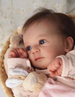 48CM Silicone Body Felicia Reborn Baby Doll Awake Newborn Baby Size 3D Skin