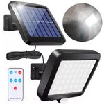 Solar Power LED PIR Motion Sensor Wall Light Security Outdoor Garden Flood Lamp