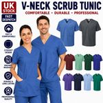 Scrub Tunic Top V-Neck Nurse /Hospital /Care Work Medical /Beauty Men's / Ladies