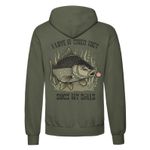 British Carpers Carp Fishing Hoodie Olive Green Angling Fishing Pullover Jumper