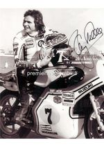 MOTOR SPORT LEGEND & WORLD CHAMPION SUZUKI BARRY SHEENE SIGNED PRE-PRINT A4