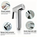 Chrome Muslim Shower Head Bidet Shattaf Douche Spray Gun Tap Toilet Hygienic UK