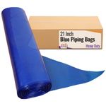 Blue Disposable Icing Piping Bags 21" Large Heavy Duty Mash Savoy Cake Non Stick