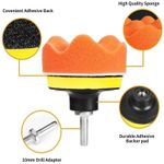 22 Car Polisher Gross Polishing Pads for Drill Sponge Buffer Waxing Buffing Kit