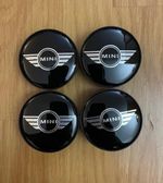 4X MINI Wheel Centre caps fitts all most any model 54mm-Black & Silver