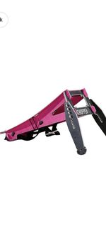 MTB Hopper Street Portable Skateboarding Ramp/Jump Pink & Black.