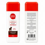 2 300ml Medicated Dog Shampoo Shed Control Puppy Shampoo - Cherry Fragranced.