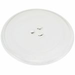 Universal Glass Microwave Oven Plate 245mm Turntable Dish 3 Pip Fixings Fittings