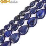 Natural Blue Lapis Lazuli Drip Beads 15" 8mm 10mm 12mm 14mm Stone Jewelry Making