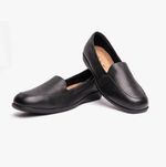 Dr Keller Claire Womens Formal Comfort Slip-On Shoes Black Wedge Rubber Sole