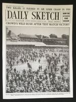 POSTER/NEWSPAPER PAGE : 19th AUGUST 1926 : ENGLAND WIN THE ASHES AT THE OVAL