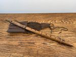 RARE ANTIQUE EARLY BLAND & WELLER BOXWOOD 1 KEY FLUTE FIFE IN ORIGINAL CASE