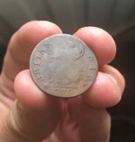 1775 George III Non Regal Evasion Colonial Copper Farthing Die Crack On Reverse