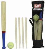 M.Y Deluxe 6 Piece Wooden Rounders Set & Carry Bag