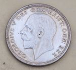 Silver 1927 Wreath Crown Coin of King George V VF