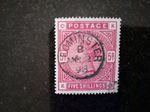 GB QV  SG 180   5/-  CARMINE ROSE  [ K. G. ]  WM LARGE ANCHOR,PERF 14. VFU.