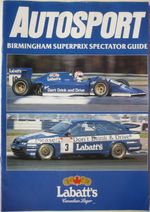 AUTOSPORT BIRMINGHAM SUPERPRIX SPECTATOR GUIDE SUPPLEMENT 1990 (F3000)