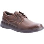 Hush Puppies TRITON LACE UP Brown Leather Male Lace Mens Shoes
