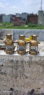 3x Vintage Nautical Ship Lantern Oil Lamp Maritime Brass Lighthouse Light Decor