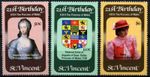 St. Vincent 1982 SG#694-6 Princess Of Wales 21st Birthday MNH Set #D73730