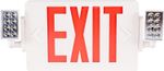 LED Red Exit Sign Emergency Light–Hi Output Compact Combo UL Listed Battery