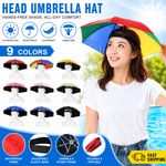 Windproof Rain Gear Sunshade Head Hats New Head Umbrella Hat 