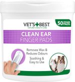 Vet's Best Ear Relief Finger Wipes Sooths & Deodorizes *50 Disposable Wipes*PACK