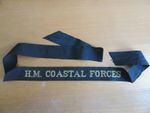 H.M. COASTAL FORCES  Royal Navy   Cap Tally   Cap Band  Wartime