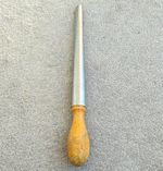 Vintage Wheatsheaf Stainless Steel Ring Mandrel Stick Sizer Wooden Handle A-Z+6