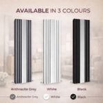 Vertical Radiator With Mirror Oval Double Panel Full Length Rad 1800x500mm