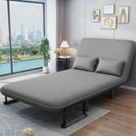 3-in-1 Convertible Sofa Bed Lounge Sleeper Chair w/ Adjustable Backrest, Cushion