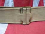 Original WWI British Army Navy 1908 Pattern Webbing Belt - Approx Size 36" Waist