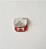 2 X Compatible with HONDA RED REMOTE KEY FOB 14mm LOGO BADGE STICKER