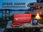SPARK 3000W 12V Pure Sine Wave Power Inverter 240V English Standard Socket