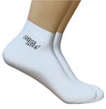 BLUE REEF Latex Abstract Sand Sole Swim Hygiene Protective Aqua Pool Socks White