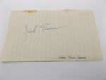 HAND SIGNED 6.5" x 4" LINED PAPER - TEXAS JACK BENCH & 1 OTHER - WRESTLING