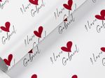 Personalised valentine's wrapping paper, gift wrap, any name, any wording