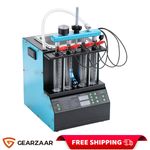 Fuel Injector Cleaning Machine 4-Cylinder 2000ML GEARZAAR 28KHZ Heating UK 220V