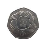 Rare 1973 UK entry to EEC hands 50p Coin