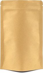 EVG Kraft Paper Stand-Up Reusable Food Pouches | Foil-Lined, Heat-Sealable