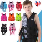 Kids Adults Life Jacket Swimming Floating Surf Zip Vest Buoyancy Aid Jacket UK