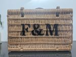 Fortnum & Mason Wicker Hamper Basket Picnic Storage Trunk Large F&M