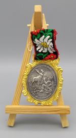 Hiking shooters Riedenshofen near Röhrmoos, badge, metal