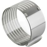 Cake Slicer Ring Stainless Steel Adjustable for Layered Baking 16.5cm Size