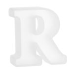 3D Alphabet Mold for Resin 2.56 Inch Silicone R Capital Alphabet Epoxy Casting