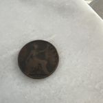 1897 Queen Victoria British Penny BN, Britannia Reverse, Uncertified Ungraded