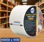 Drywall Joint Mesh Tape 96mm x 90m | Scrim Plasterboard Fiberglass Self Adhesive