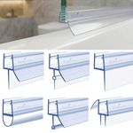 Shower Seal Strip for 4-8mm Glass Bath Door Screen, Seals Gap to 29mm, 90cm Long